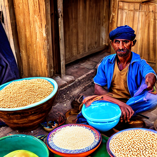 090_Street merchant with bowls of grains and other products..png